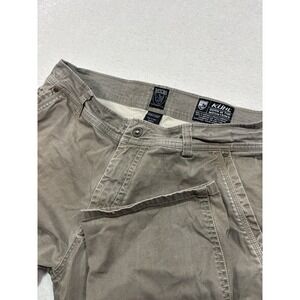 Kuhl Pants Mens 38x30 Gray Slackr Vintage Patina Dye Relaxed Fit Stained